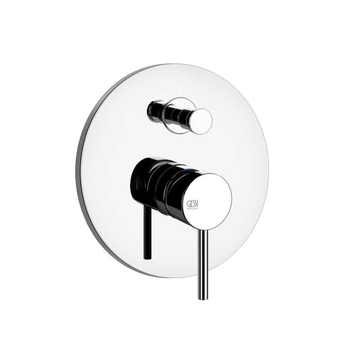 Gessi Emporio Via tortona Смеситель для душа, встраиваемый, на 2 выхода с переключателем ванна-душ, цвет: хром