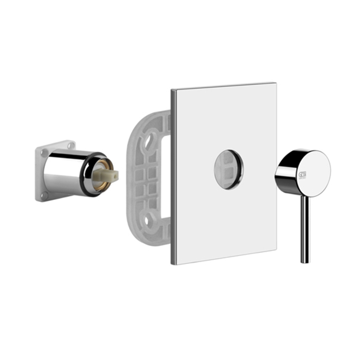 Gessi Emporio Via tortona Смеситель для душа,, подвесной, термостатический, цвет: хром