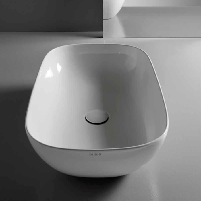 Globo T-Edge Раковина-чаша 60х41х16 см, без отв., на столешницу, цвет: белый