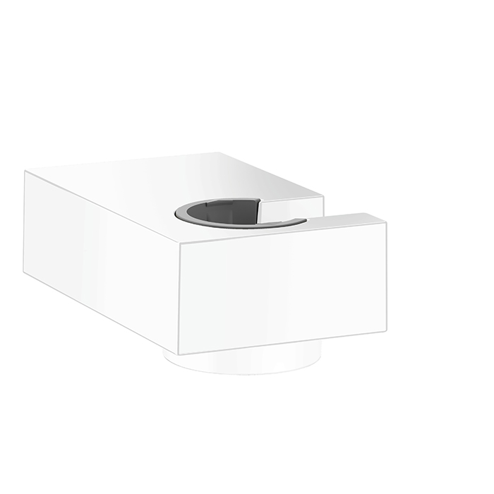 Hansgrohe Держатель ручного душа, настенный, цвет: белый матовый