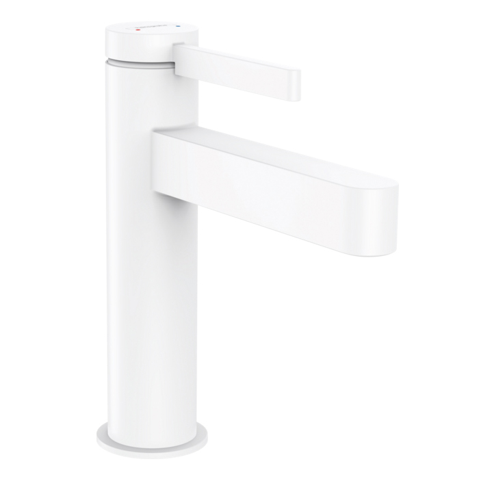 Hansgrohe Finoris Смеситель для раковины, 1 отв., с донным клапаном, цвет: белый матовый
