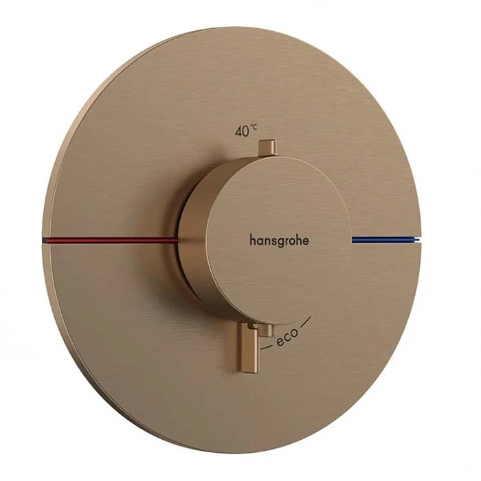 Hansgrohe ShowerSelect Comfort S Смеситель для душа, встраиваемый, термостатический, цвет: шлифованя бронза