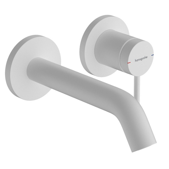 Hansgrohe Tecturis S Смеситель для раковины, настенный, цвет: белый матовый