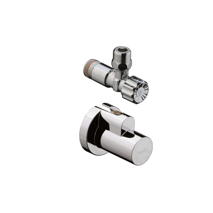 Hansgrohe Угловой вентиль, с декоративной накладкой, цвет: хром