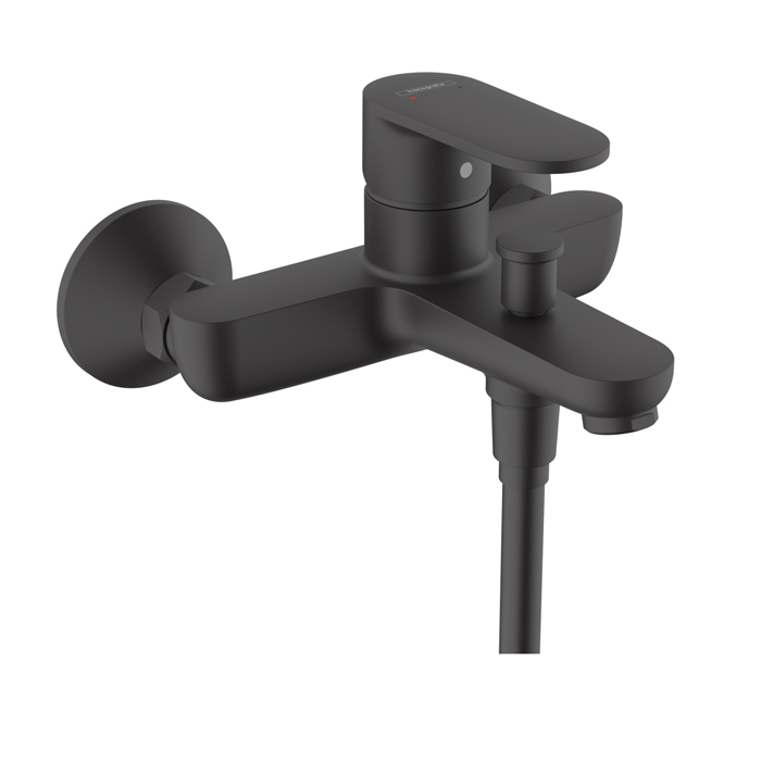 Hansgrohe Vernis Blend Смеситель для ванны, однорычажный, цвет: матовый черный