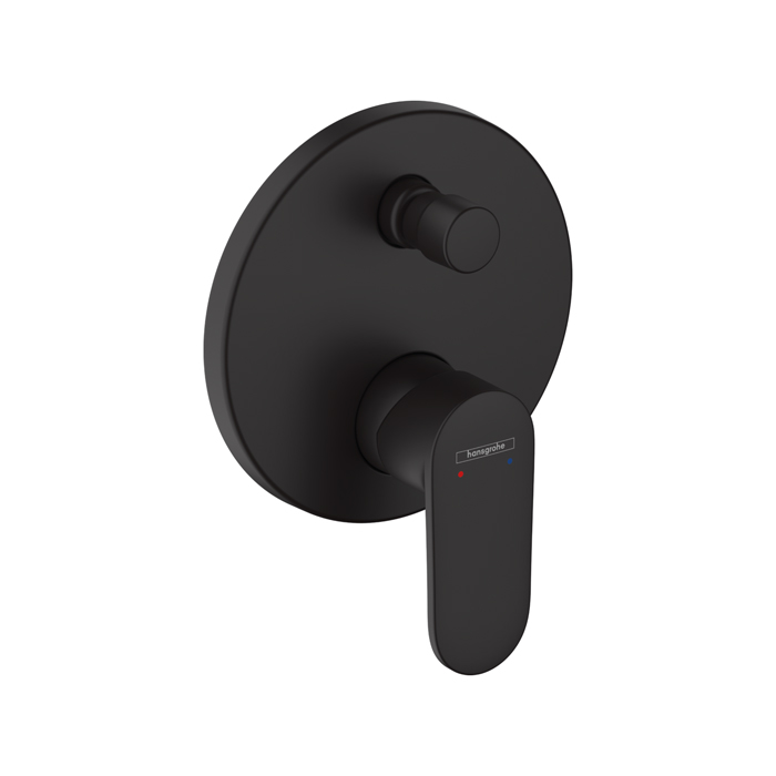 Hansgrohe Vernis Blend Смеситель для ванны, встраиваемый, внешняя часть, цвет: матовый черный