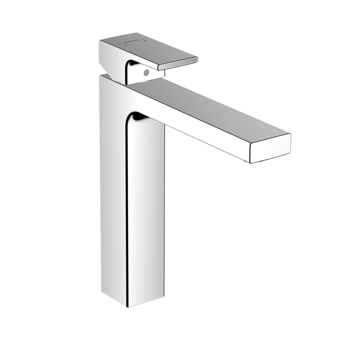 Hansgrohe Vernis Shap Смеситель для раковины, излив 190 мм, с донным клапаном, цвет: хром
