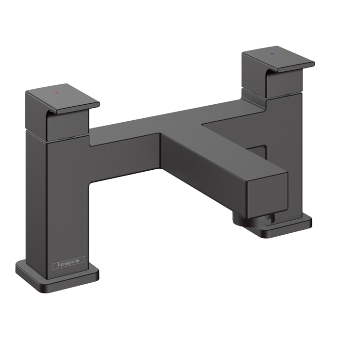 Hansgrohe Vernis Shap Смеситель для ванны, на 2 отв., цвет: матовый черный