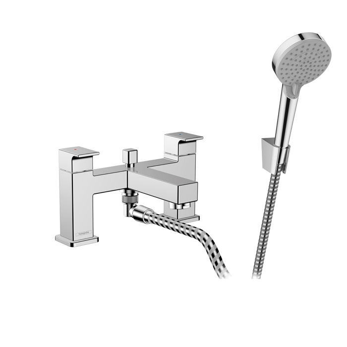 Hansgrohe Vernis Shap Смеситель на край ванны, на 2 отв, цвет: хром
