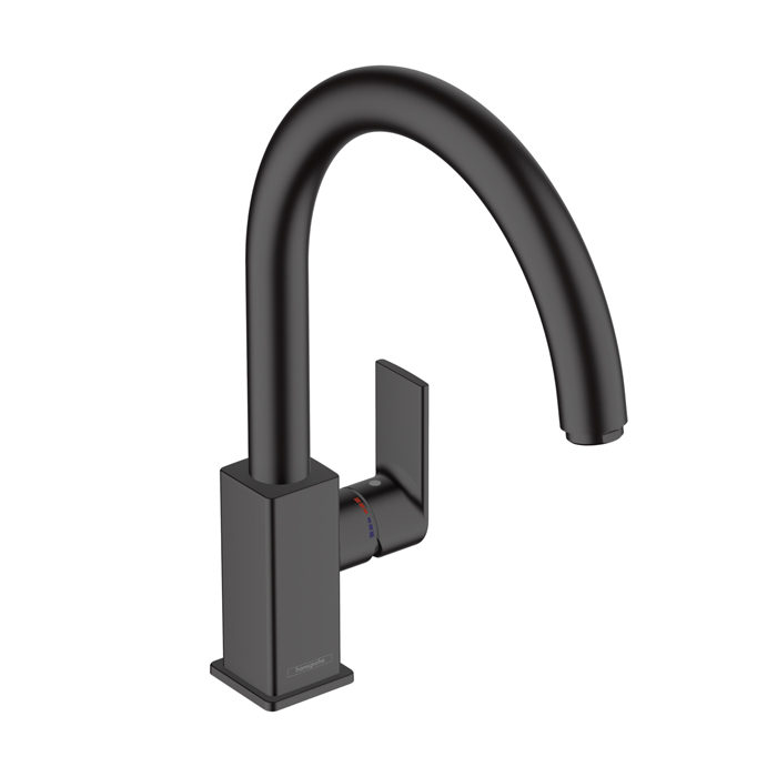 Hansgrohe Vernis Shape M35 Смеситель кухонный , однорычажный, излив 260 мм, цвет: матовый черный