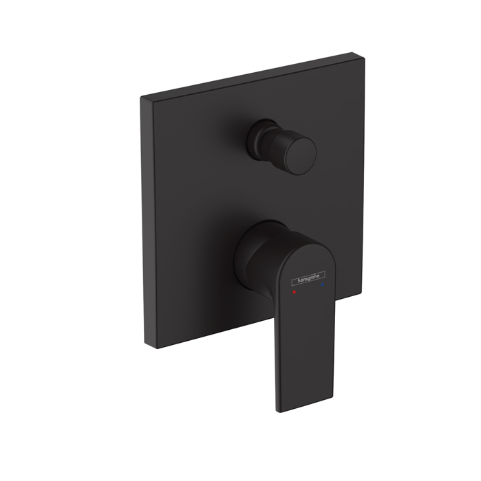 Hansgrohe Vernis Shape Смеситель для ванны, встраиваемый, внешняя часть, цвет: матовый черный