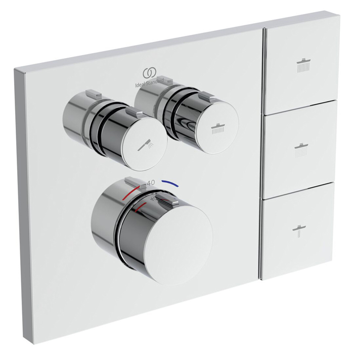 Ideal Standard Ceratherm Navigo Solos Смеситель для душа, встраиваемый, термостатический, цвет: хром
