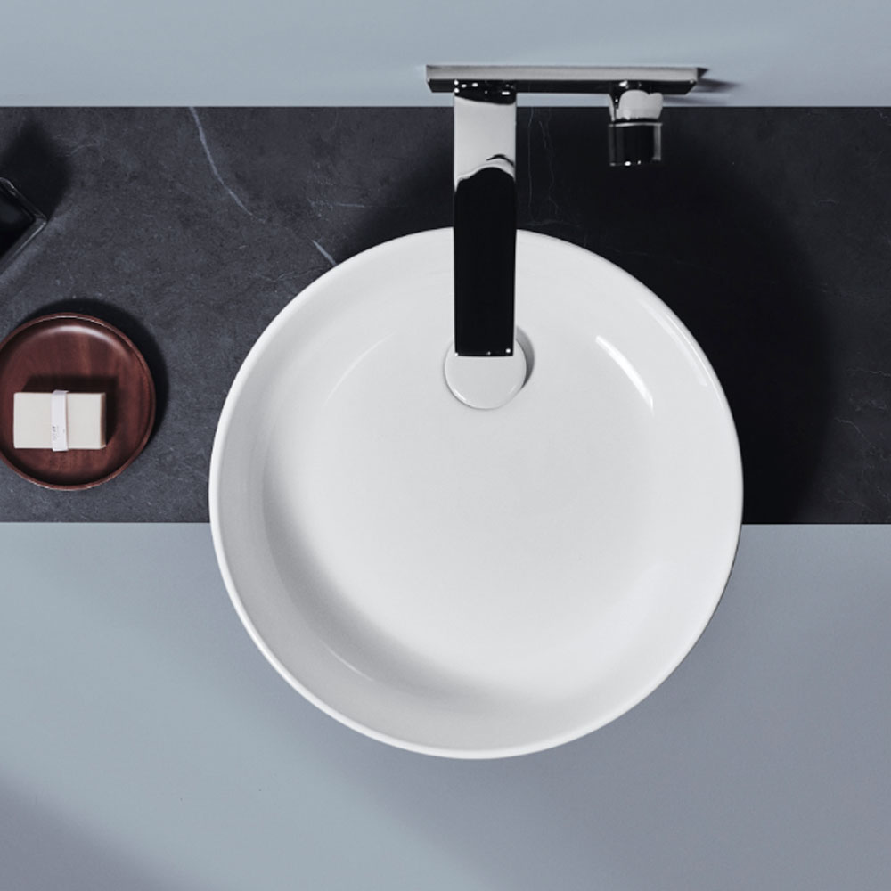 Ideal Standard Conca Раковина накладная d45хh12см, круглая, без отв., с крепежом, цвет: белый