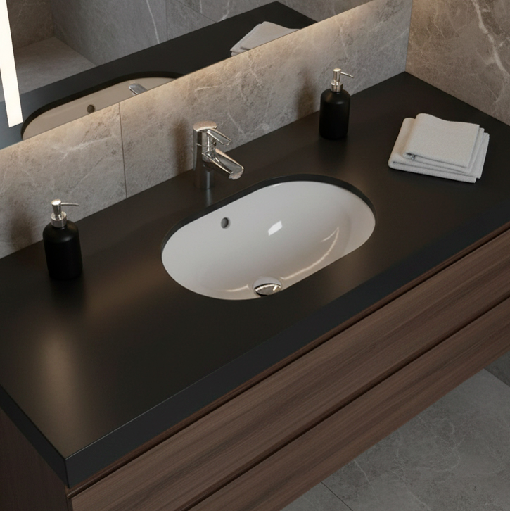 Ideal Standard Connect Раковина 55x38см., встраиваемая снизу, без отв., цвет: белый