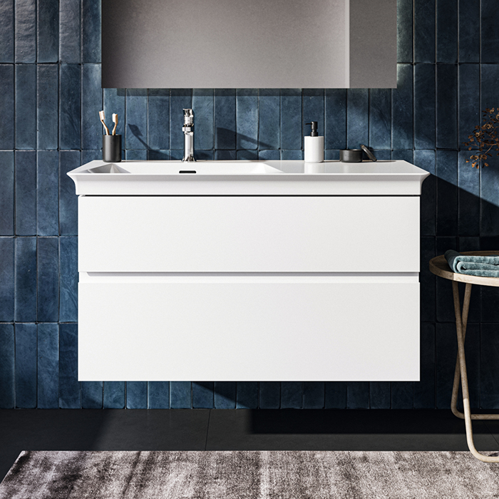 Ideal Standard Finesse Тумба с раковиной 100x50см, подвесная, SX, 2 ящика, 1 отв., цвет: белый матовый
