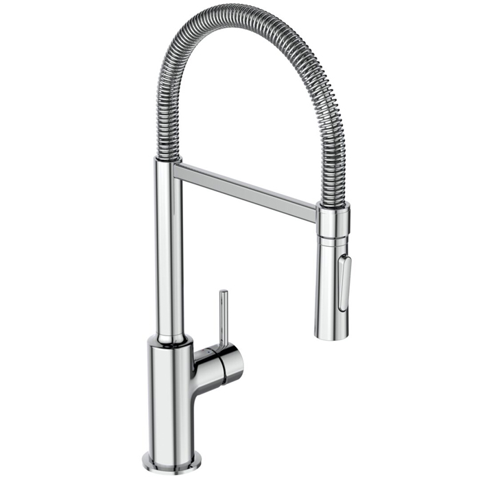 Ideal Standard Gusto Смеситель для кухни, на 1 отв., с высоким трубчатым вытяжным изливом R-типа, цвет: хром