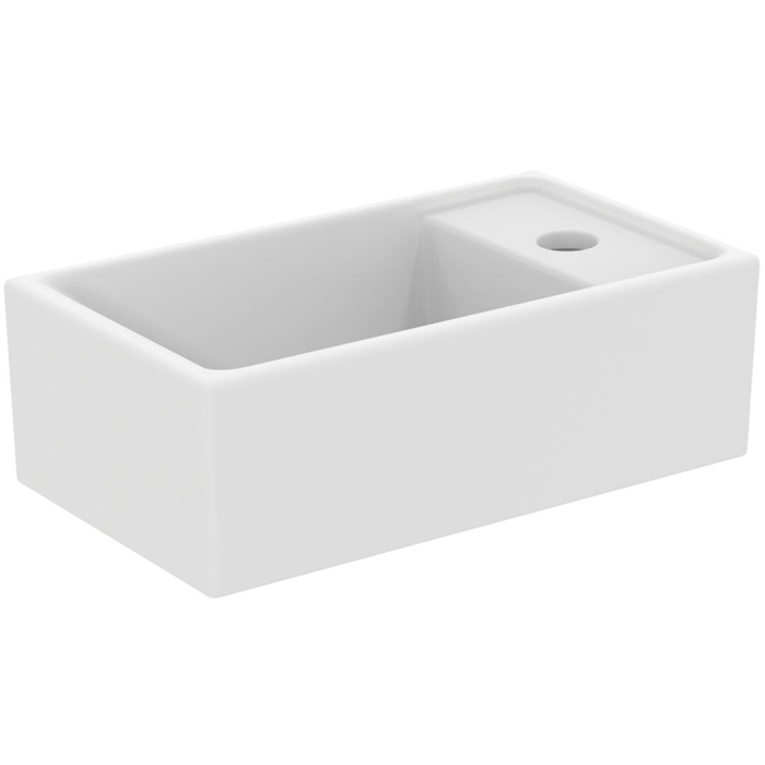 Ideal Standard i.life S Раковина 37х21xh12см., подвесная, с 1 отв., Dx, без перелива, цвет: белый матовый