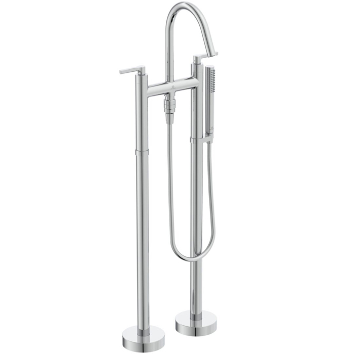 Ideal Standard Joy Neo Смеситель для ванны, напольный, с душевым набором, шлангом IDEALFLEX® 125см., цвет: хром