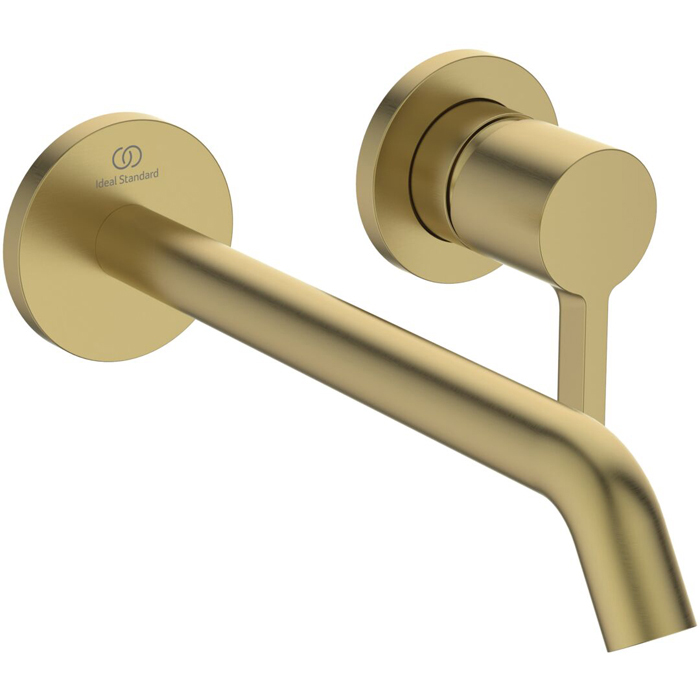 Ideal Standard Joy Смеситель для раковины, встраиваемый, излив: 22.5см., цвет: PVD Brushed Gold (Шлифованное Золото)