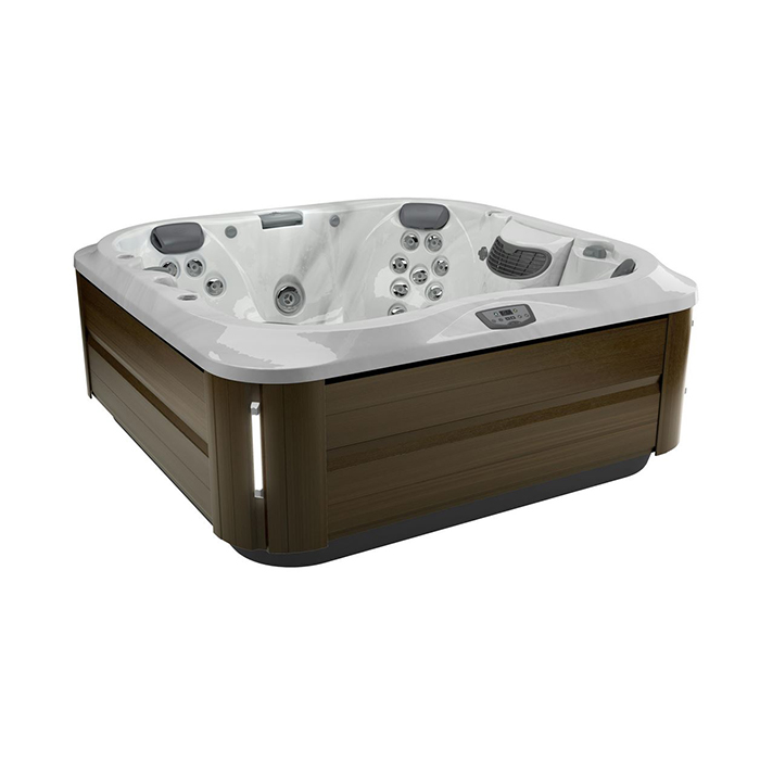 Jacuzzi J335 Минибассейн 214х214х94см, ClearRay PRO3TECT + Ozone, MSFoam, панель Modern Hardwood, цвет акрила: Platinum