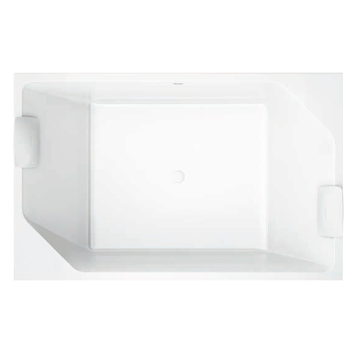 Jacuzzi Onira Ванна встраиваемая 190x120x60см, без отв., в комплекте 2 подушки, цвет: белый матовый