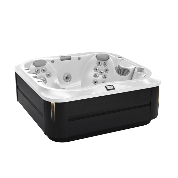 Jacuzzi SPA J335 Минибассейн 214х214х92см, ClearRay+Ozone, подсветка IR и Red, стереосистема, акрил Porcelain, с крышкой, цвет: Smoked Ebony
