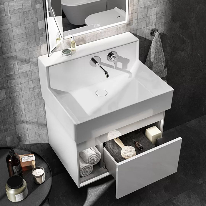 Kerama Marazzi Logica M Тумба подвесная 65x50см, с раковиной, цвет: белоснежный