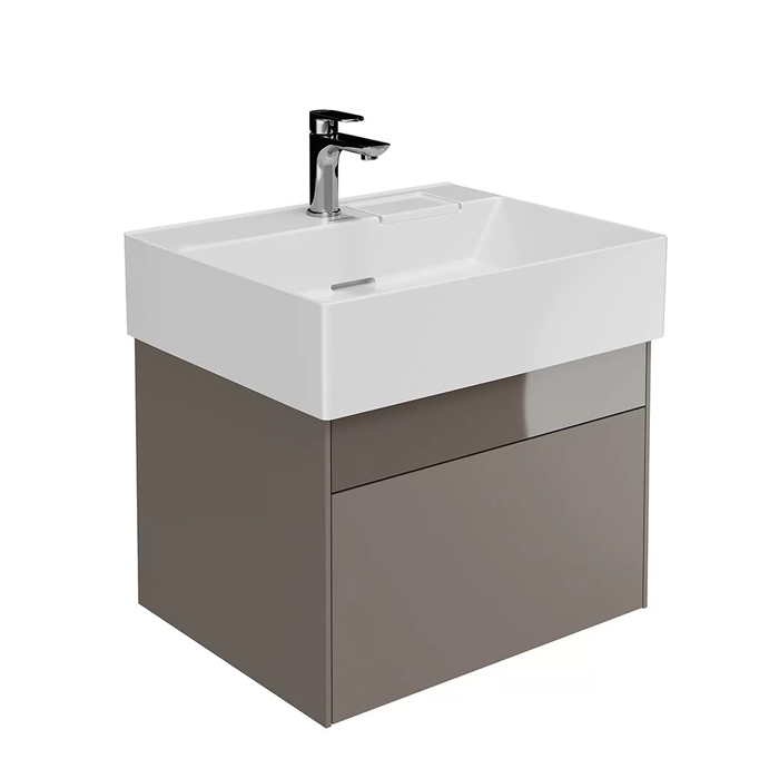 Kerama Marazzi Logica Тумба подвесная 56.4x46x40.3см., 2 ящика, цвет: песчаный