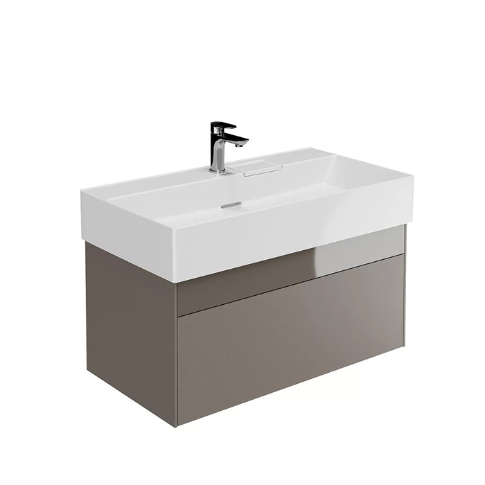 Kerama Marazzi Logica Тумба подвесная 86.8x46x40.3см., 2 ящика, цвет: песчаный