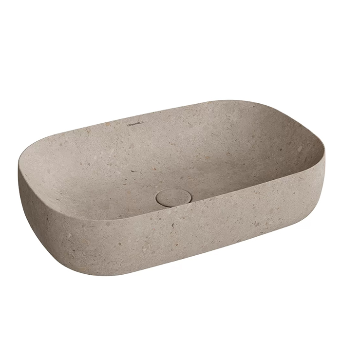 Kerama Marazzi Magica  Раковина накладная, 64.5х42см., без отв., цвет: бежевый камень