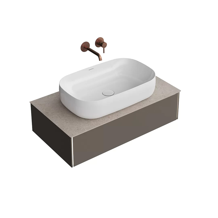 Kerama Marazzi Magica Тумба подвесная, 88.4х48.5х22см., 1 ящик, цвет: вечерний серый матовый