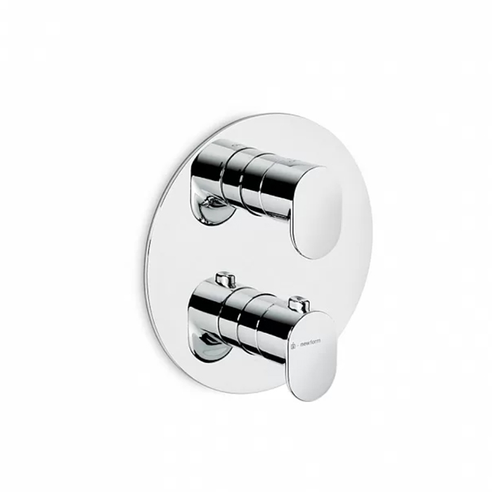 Kerama Marazzi Ole Смеситель для душа, встраиваемый, термостатический, с регулировкой температуры, цвет: хром