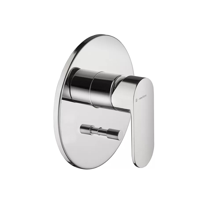 Kerama Marazzi Piano Смеситель для душа, встраиваемый, с переключателем на 2 источника, внешняя и внутренняя части, цвет: хром