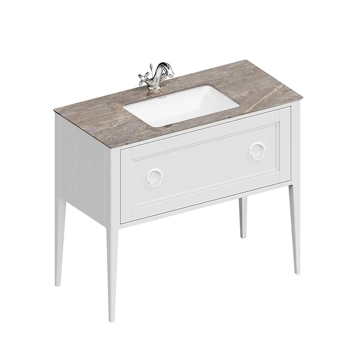 Kerama Marazzi Plaza Classic Тумба напольная 100см, 1 ящик, цвет: белый матовая