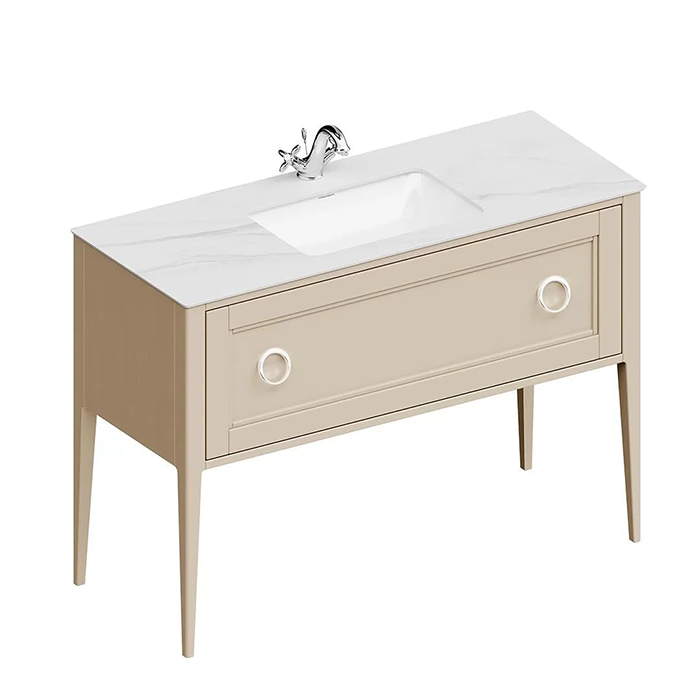 Kerama Marazzi Plaza Classic Тумба напольная 120см, 1 ящик, цвет: капучино матовый