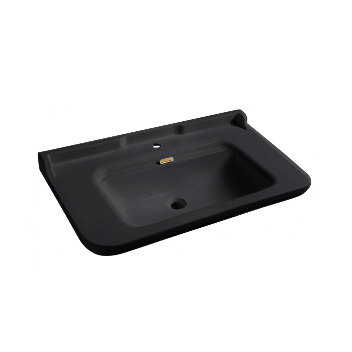 Kerasan Waldorf Раковина 100х55 см, 1 отв., керамическая, цвет: черный/золото