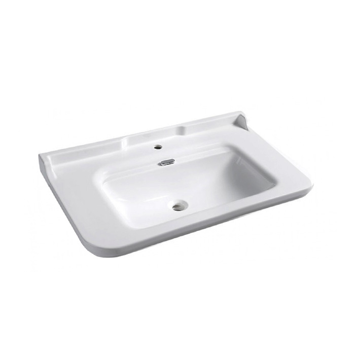 Kerasan Waldorf Раковина 100х55 см, 1 отв., керамическая, цвет: белый/хром
