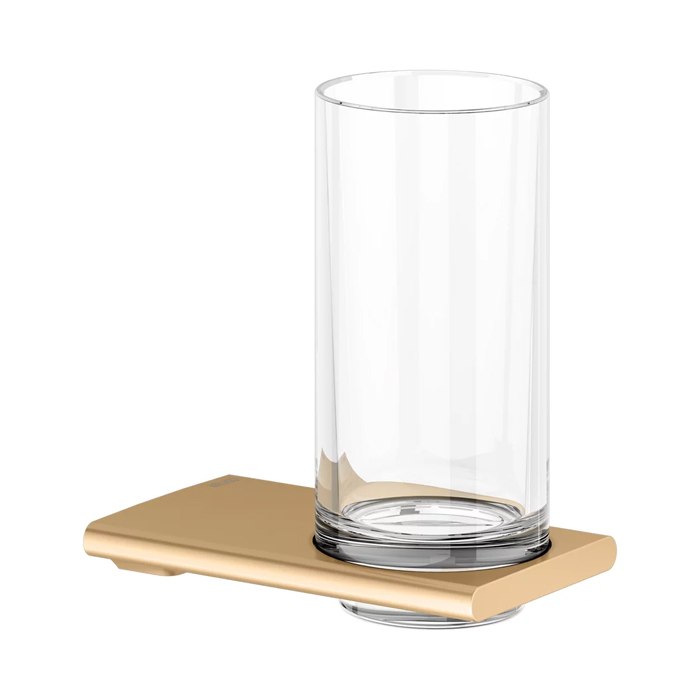 Keuco Edition 400 Стакан, подвесной, хрустальный, цвет: brushed brass