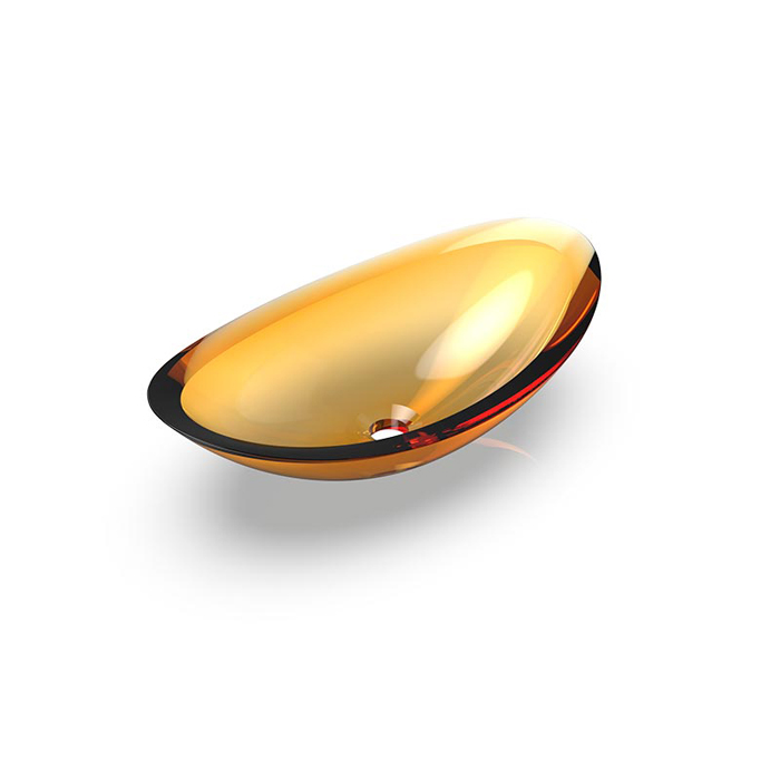 Knief Charm Shape Раковина накладная 58.1x33.1x16.9см, без отв., из полимерного материала, цвет:  Arangonit # 050