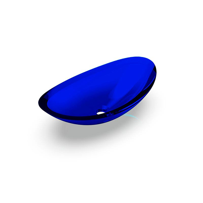 Knief Charm Shape Раковина накладная 58.1x33.1x16.9см, без отв., из полимерного материала, цвет:  Marine blue # XXX