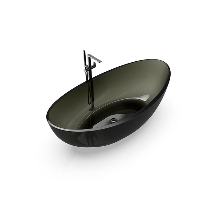Knief Oval Shape Ванна отдельностоящая 180х93x56см., из полимерного материала, цвет: Turmalin # 020