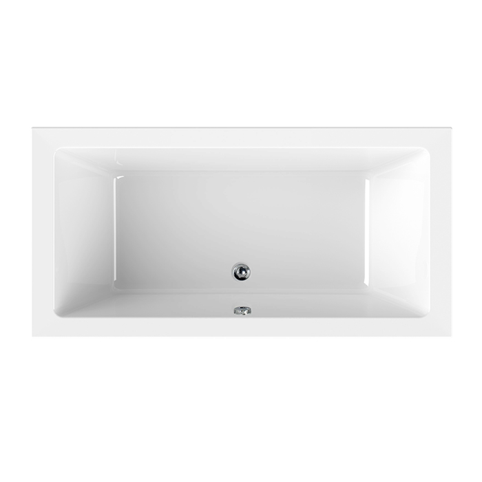 Knief Plane Fit Ванна встроенная встраиваемая, 180x80см с ножками, цвет: белый