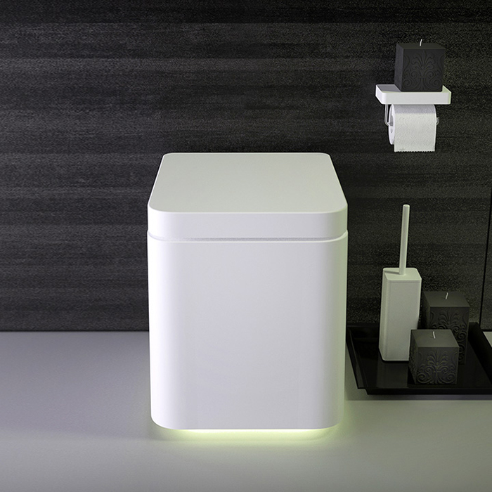 KNIEF Shine Унитаз напольный БЕЗОБОДКОВЫЙ 58х39х41 см, с сиденьем белым микролифт , цвет: белый матовый