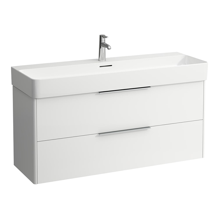 Laufen Base База с раковиной 118x39x53см., 2 ящика,включает в комплект органайзер для ящика, подвесная, цвет: белый глянцевый
