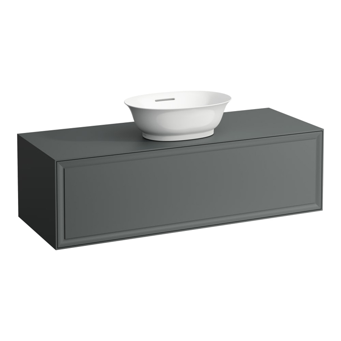 Laufen New Classic Тумба с раковиной, 117.5x45.5x34.5см, 1 ящиком, подвесная, цвет: серый