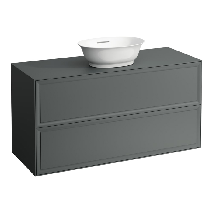 Laufen New Classic Тумба с раковиной, 117.5х45.5х60см, 2 ящика, подвесная, цвет: серый
