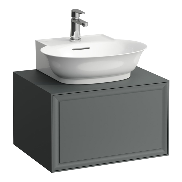 Laufen New Classic Тумба с раковиной, 57.5х45.5х34.5см, 1 ящик, подвесная, цвет: серый