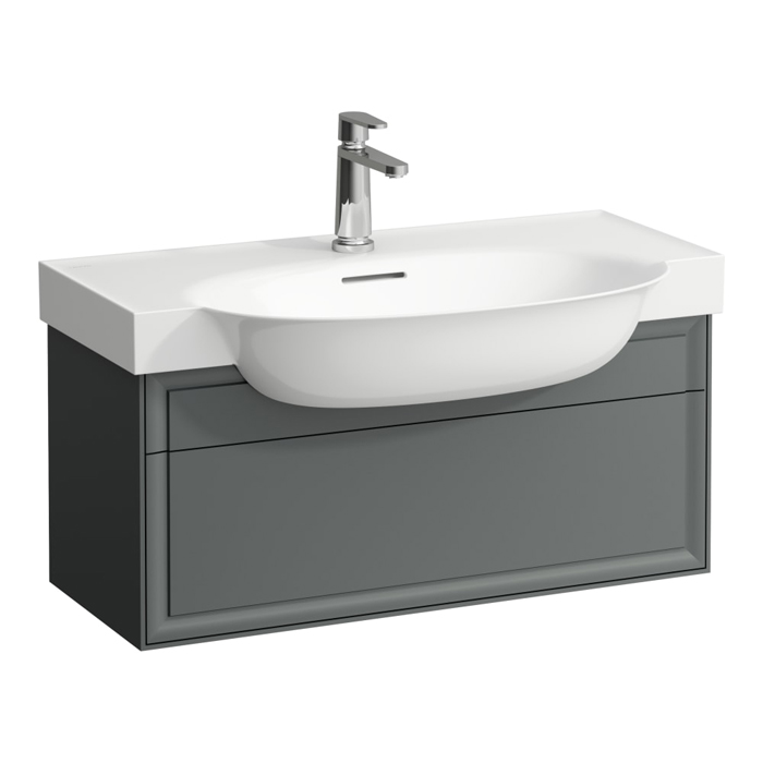 Laufen New Classic Тумба с раковиной, 77.5x31.5x34.5см, 1 ящик, подвесная, цвет: серый