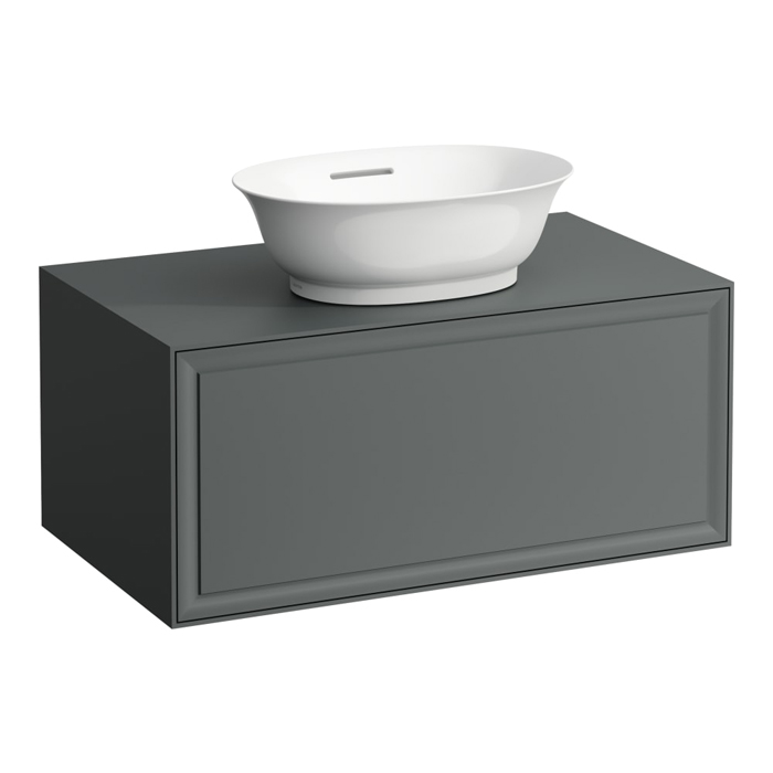 Laufen New Classic Тумба с раковиной, 77.5x45.5x34.5см, 1 ящик, подвесная, цвет: серый