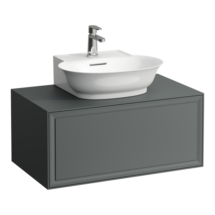 Laufen New Classic Тумба с раковиной, 77.5x45.5x34.5см, 1 ящиком, подвесная, цвет: серый